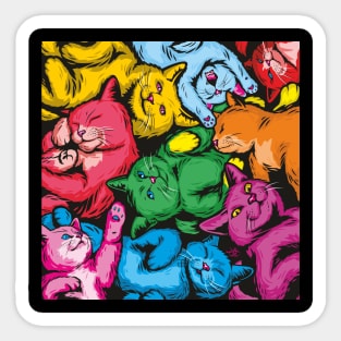 Jellybean Cats Sticker